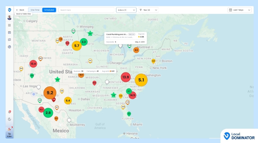 blogs - Map View Overview